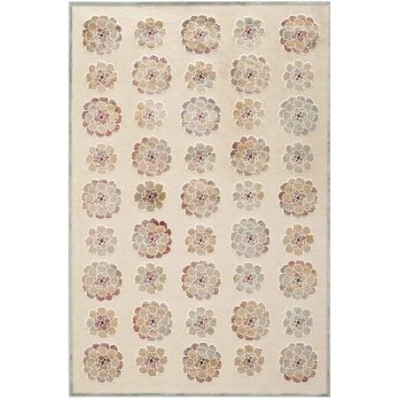 Safavieh 2 ft. 5 in. x 7 ft. 6 in. Martha Stewart Rectangle Power Loomed Rug - Spruce & Cream MSR74306-1140-28